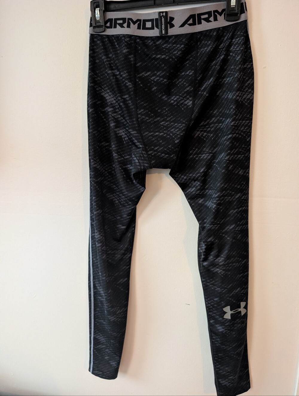 Under Armour Men's Heat Gear Printed Compression Tights - Picture 2 of 2